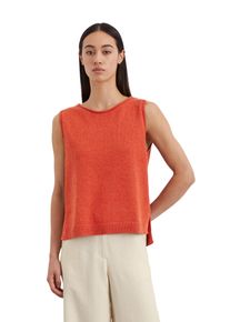 Marc O'Polo MARC O'POLO Damen Strickpullover "aus Leinen-Mix", rot, casual, Gr. S, unifarben, Obermaterial: 52% Baumwolle, 48% Leinen, Pullover