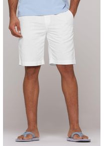 CMPD Herren Leinenhose, weiß, casual, Gr. XL, bestickt, Material: 53% Leinen, 47% Baumwolle, Hosen, mit Elastikbund und Kordel