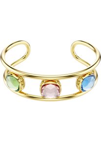 Swarovski Damen Armspange "Schmuck Geschenk Chroma Armreif, 5705836, 5721649", S, Metallgelbgoldfarben, grün, pink, blau, grün, pink, blau, Metall,