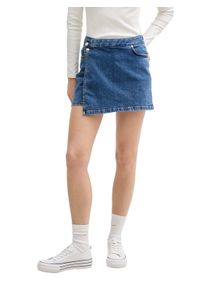 Damen Jeansshorts, blau, casual, Gr. XL, Tom Tailor Denim, unifarben, Denim/Jeans, Obermaterial: 99% Baumwolle, 1% Elasthan, Jeans, mit Taschen