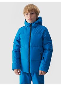 4F Kinder Skijacke, blau, sportlich, Gr. 164, unifarben, Steppware, Obermaterial: 100% Polyester. Futter: 100% Polyester. Wattierung: 100% Polyester,