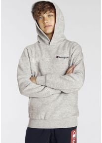 Champion Kinder Kapuzensweatshirt, grau, sportlich, Gr. XXL, Sweatware, Obermaterial: 51% Baumwolle, 49% Polyester, Sweatshirts, für Kinder