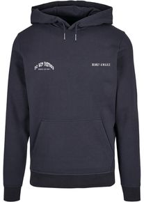 Merchcode Herren Kapuzensweatshirt "Merchcode Herren Barely Awake Basic Hoody", blau, Gr. XL, bedruckt, 50% Baumwolle, 50% Polyester, Sweatshirts