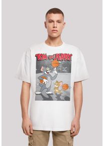 F4NT4STIC Herren T-Shirt "Tom und Jerry Basketball Buddies", weiß, casual, Gr. L, Obermaterial: 100% Baumwolle, Shirts, Print