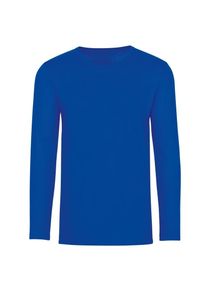 TRIGEMA Damen Longsleeve "TRIGEMA Langarmshirt", blau, Basic, Gr. L, 95% Baumwolle, 5% Elastan, Shirts