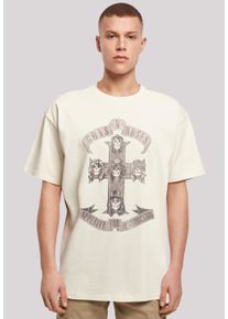 F4NT4STIC Herren T-Shirt "Guns 'n' Roses Hard Rock Musik Band", beige, casual, Gr. XL, Obermaterial: 100% Baumwolle, Shirts, Premium Qualität