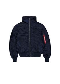 Herren Bomberjacke "Alpha Industries Men - Bomber Jackets MA-1 Hooded", blau, Gr. S, Alpha Industries, Obermaterial: 100% Nylon, Futter: 100% Nylon,