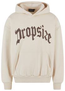 DROPSIZE Herren Kapuzensweatshirt "Dropsize Herren Heavy Oversize Puffer Print Hoodie", beige, Gr. XL, bedruckt, 70% Baumwolle, 30% Polyester,