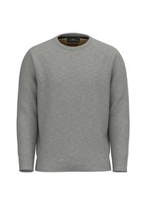 Fynch-Hatton Herren Strickpullover, silber, casual, Gr. XL, unifarben, Strick, Obermaterial: 100% Baumwolle, Pullover, mit Rippbündchen