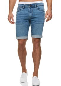 INDICODE Herren Shorts "INDelmare", blau, modisch, Gr. M, unifarben, Web, Obermaterial: 77% Baumwolle, 21% Polyester, 2% Elasthan, Hosen