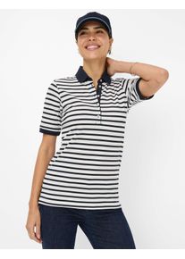 Brax Damen Poloshirt "Style CLEO", blau, Gr. 46, 97% Baumwolle, 3% Elasthan, Shirts