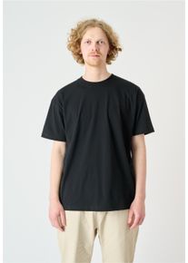 Cleptomanicx Herren T-Shirt "Ligull Oversize", schwarz, casual, Gr. XS, bestickt, 100% Baumwolle, Shirts, in lockerem Schnitt