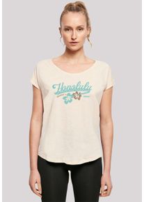 F4NT4STIC Damen T-Shirt "Honolulu", beige, casual, Gr. XS, Obermaterial: 100% Baumwolle, Shirts, Print