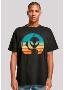 F4NT4STIC Herren T-Shirt "Alien Piece Sonnenuntergang", schwarz, casual, Gr. XXL, Obermaterial: 100% Baumwolle, Shirts, Premium Qualität