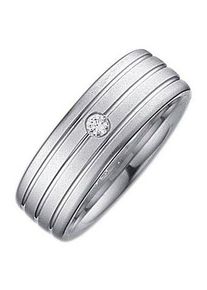 Firetti Trauring "Schmuck Geschenk Hochzeit Ehering Trauring "LIEBE"", 16,5,mit Zirkonia, Silber 925 (Sterlingsilber), 7mm, silber, Silber 925