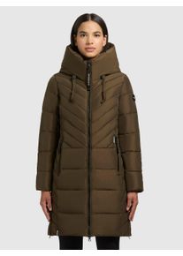 Khujo Damen Steppmantel "GUNG", grün, casual, Gr. XL, unifarben, Web, Steppware, Obermaterial: 100% Polyester. Futter: 100% Polyester. Wattierung: