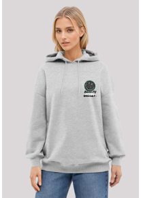 F4NT4STIC Damen Kapuzenpullover "Smiley Originals The Happy Collective Streetwear", grau, casual, Gr. S, Obermaterial: 80% Baumwolle, 20% Polyester,