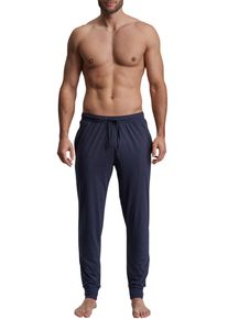 Götzburg GÖTZBURG Herren Loungehose "New York", Gr. 48, blau, Single Jersey, Obermaterial: 100% Baumwolle, unifarben, klassisch, Hosen, mit innenliegendem