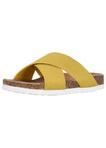 CRUZ Damen Sandale "Musoni", Gr. 38, gelb, Leder, feminin, Schuhe, mit Style und Komfort