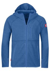 Trollkids Kinder Fleecejacke "KIDS SANDEFJORD JACKET", blau, sportlich, Gr. 128, Obermaterial: 100% Polyester, Jacken