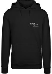 Merchcode Herren Kapuzensweatshirt "Merchcode Herren Happines Hoody", schwarz, Gr. S, bedruckt, 65% Baumwolle, 35% Polyester, Sweatshirts