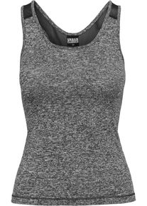 Urban Classics Herren Muskelshirt "Urban Classics Damen Ladies Active Melange Trainings Top", grau, casual, Gr. M, unifarben, 94% Polyester, 6%