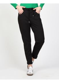 Gang Damen Relaxhose "Gang Hosen Relaxed Jogging 94AMELIE JOGGER", schwarz, Gr. 31, 66% Baumwolle, 31% Polyester, 3% Elasthan, Hosen