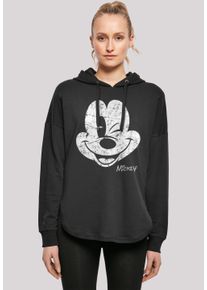 F4NT4STIC Damen Kapuzenpullover "Disney Micky Maus Zeichentrick Since Beaten Face", schwarz, casual, Gr. L, Obermaterial: 100% Baumwolle, Pullover,