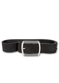 Silbergift Damen Ledergürtel, schwarz, modisch,feminin, Gr. 80, Rindsleder, Gürtel, Vollrindleder Nubuk