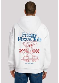 F4NT4STIC Herren Kapuzenpullover "Friday Pizza Club", weiß, casual, Gr. XXL, Obermaterial: 100% Baumwolle, Pullover, Premium Qualität