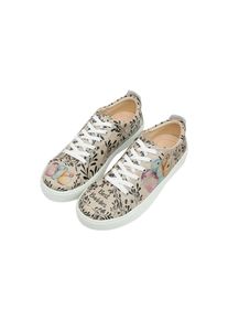 DOGO Damen Sneaker "Sneaky Best Buddies Damen Sneaker / Female", Gr. 37, beige, Lederimitat, Schuhe, Vegan