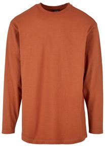 Urban Classics Herren T-Shirt "Urban Classics Herren Heavy Oversized Garment Dye Longsleeve", orange, casual, Gr. XL, unifarben, 100% Baumwolle,