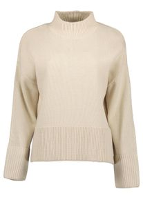 Blue Seven Mädchen Strickpullover "Blue Seven Pullover mit Stehkragen", beige, Gr. 46, 81% Polyacryl, 19% Baumwolle, Pullover