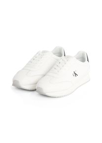 Herren Plateausneaker "RUNNER LACEUP TC", Calvin Klein Jeans, Gr. 41, schwarz-weiß, Leder, sportlich, Schuhe, Freizeitschuh, Halbschuh, Schnürschuh
