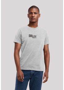 F4NT4STIC Herren T-Shirt "SMILEY", grau, casual, Gr. XXL, Obermaterial: 100% Baumwolle, Shirts, Premium Qualität