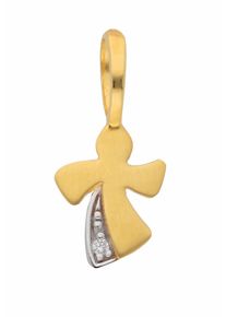 Adelia´s ADELIA ́S Damen Ketten-Anhänger "Damen 333 Gold Anhänger Engel mit Zirkonia", Weißgold 333, gold, Weißgold 333, Schmuckanhänger, mit Zirkonia für