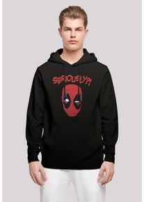 F4NT4STIC Herren Kapuzenpullover "Marvel Deadpool Seriously", schwarz, casual, Gr. XL, Obermaterial: 50% Baumwolle, 50% Polyester, Pullover, Print