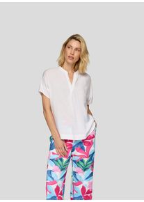 Rabe Damen Klassische Bluse "Bluse", weiß, feminin, Gr. 42, unifarben, 85%Viskose 15%Polyamid, Blusen