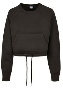 Urban Classics Damen Sweatshirt "Urban Classics Damen Ladies Oversized Short Raglan Crew", schwarz, Gr. XL, unifarben, 68% Polyester, 27% Viskose, 5%