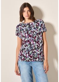 Cecil Damen Print-Shirt, weiß, casual, Gr. L, bedruckt, Web, Stoff, 50% Baumwolle, 50% Modal, Shirts, im soften Baumwoll-Mix