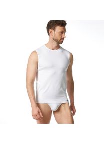 Bruno Banani Herren Unterhemd "CHECK LINE 2.0 TANK TOP", Gr. 4weiß karo, Obermaterial: 90% Polyamid, 7% Elasthan, 3% sonstige Fasern, basic,