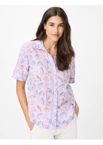 Brax Damen Kurzarmbluse "Style VERI", lila, Gr. 44, 100% Baumwolle, Blusen
