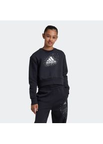 Kinder Sweatshirt "JG GLM CREW", schwarz, sportlich, Gr. 170, adidas Sportswear, Obermaterial: 78% Baumwolle, 22% Polyester, Sweatshirts