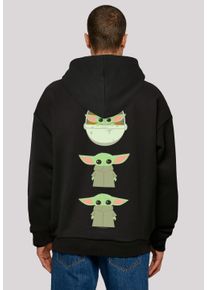F4NT4STIC Herren Kapuzenpullover "Star Wars The Mandalorian The Child Poses", schwarz, casual, Gr. XXL, Obermaterial: 100% Baumwolle, Pullover, Print