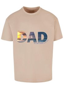 Merchcode Herren T-Shirt "Merchcode Herren For The Best Dad Heavy Oversize Tee", braun, casual, Gr. XL, bedruckt, 100% Baumwolle, Shirts