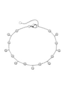 Smart Jewel Damen Armband "mit Zirkonia, Silber 925", 19cm, Silber 925 (Sterlingsilber), silber, Silber 925 (Sterlingsilber), Armbänder