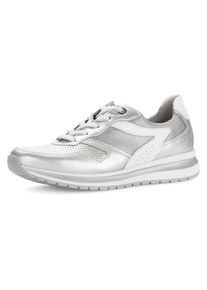 Gabor Damen Keilsneaker "FLORENZ", Gr. 36, bunt, Kalbsleder, Ziegenleder, Textil, metallic, casual, Schuhe, Freizeitschuh, Halbschuh, Schnürer in