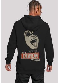 F4NT4STIC Herren Kapuzenpullover "Kiss Demon Rock", schwarz, casual, Gr. M, Obermaterial: 65% Baumwolle, 35% Polyester, Pullover, Premium Qualität