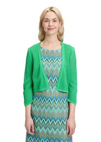 Betty Barclay Damen Strickjacke "Betty Barclay Sommer-Strickjacke mit 3/4 Arm", grün, feminin, Gr. 40, Strick, Obermaterial: 65% Viskose, 35%