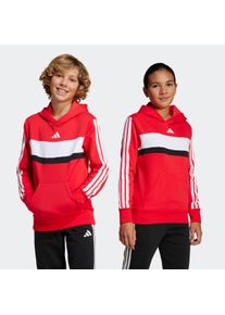 Kinder Kapuzensweatshirt "J 3S TIB FL HD", rot, sportlich, Gr. 140, adidas Sportswear, Obermaterial: 70% Baumwolle, 30% Polyester, Sweatshirts